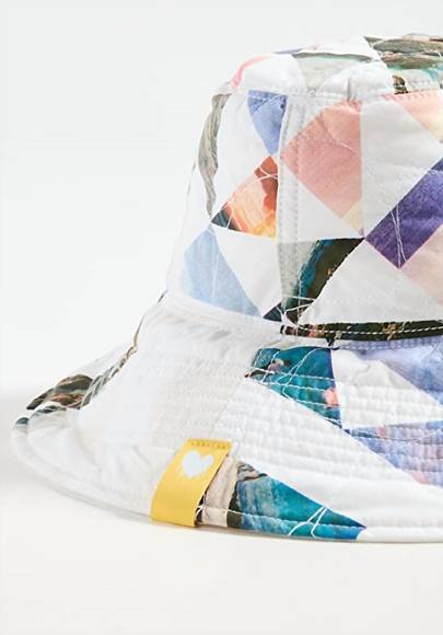 NEW KERRI ROSENTHAL sunny daze quilted hat in beach - Picture 2 of 3